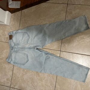 Hollister Women's Sky Blue Straight Leg Jeans